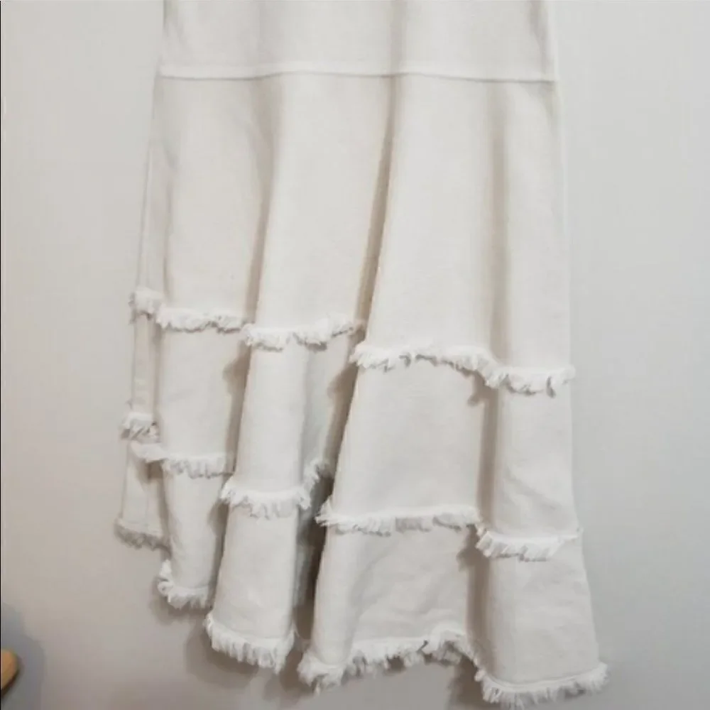 Kate Spade New York Bone White Fringe Trim Dress
